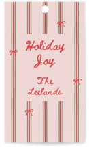 Bow Stripes Gift Tags