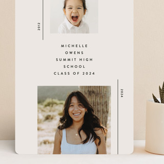 Modern Timeline Grand Graduation Announcements