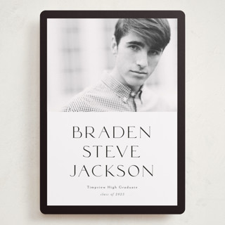 Classy Graduate Grand Graduation Announcements