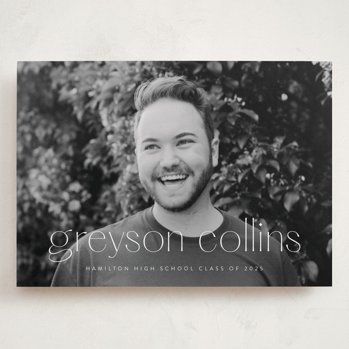 Understated Grand Graduation Announcements by Ekko Studio Minted