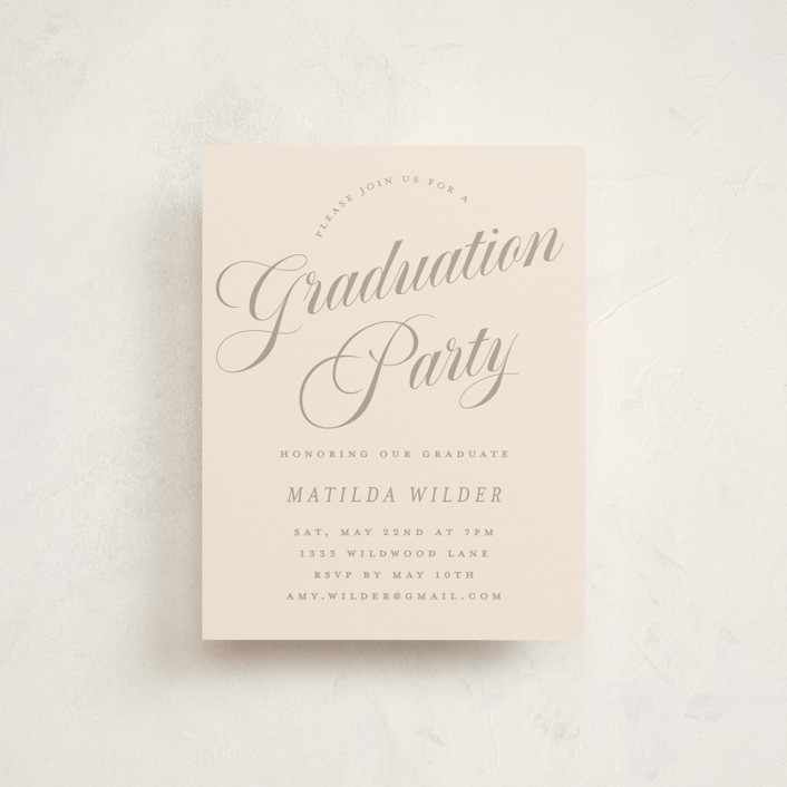 Modern Curves Graduation Insert Cards by Morgan Kendall | Minted