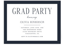 classic layout Graduation Insert Cards