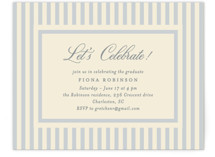Elegant stripes Graduation Insert Cards