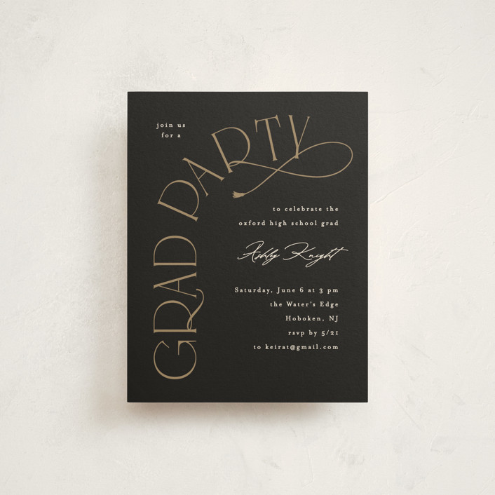 Shiny year Graduation Insert Cards by Creo Study | Minted