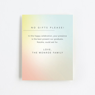 Ombre Overlay Graduation Insert Cards