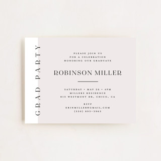 serif Graduation Insert Cards