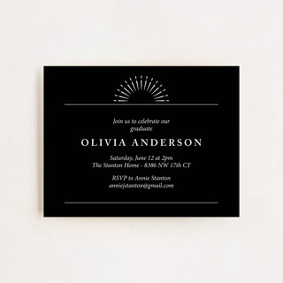 Elegant Swirl Graduation Insert Cards