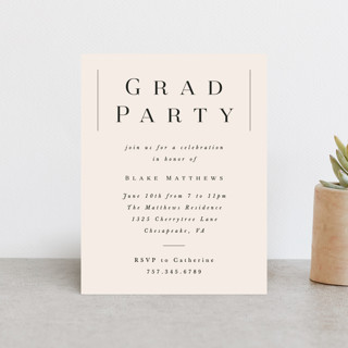 Sophisticated Graduate Graduation Insert Cards