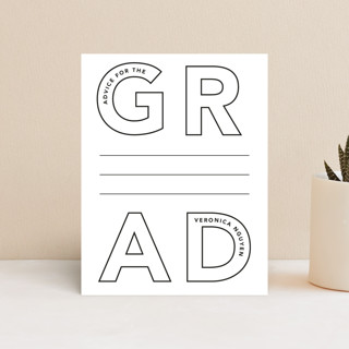 Grad Scale Graduation Insert Cards