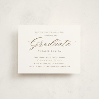 Gilded Graduate Graduation Insert Cards