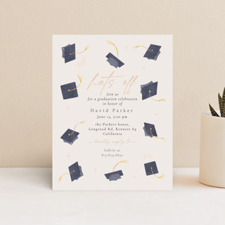 Minimalist Grid Graduation Insert Cards