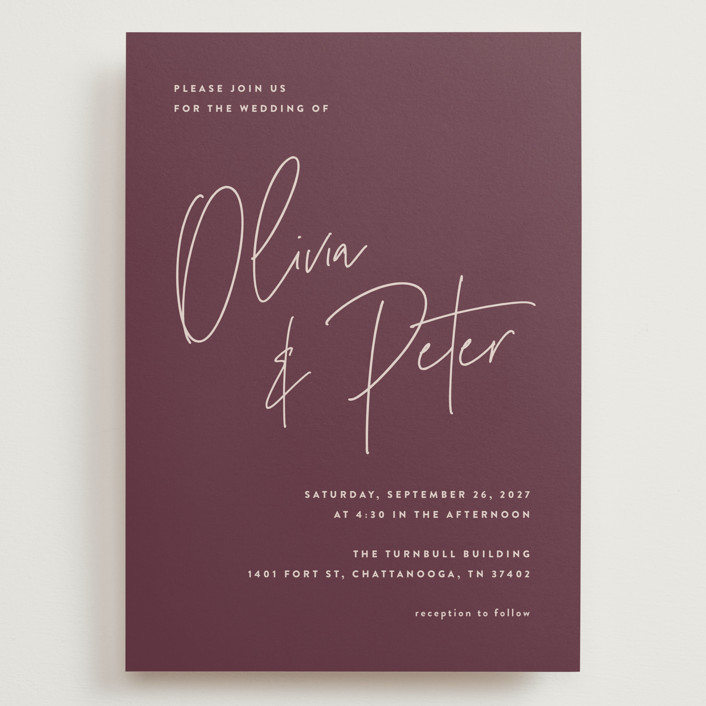 Signed Grand Wedding Invitations by JoAnn Jinks Minted