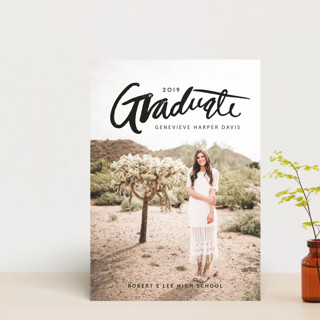 Clean and Sweet Petite Graduation Announcements