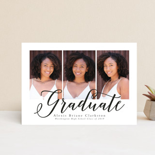 Tri-ed and true Petite Graduation Announcements