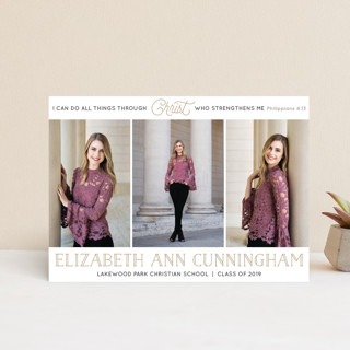 Strengthens Me Petite Graduation Announcements