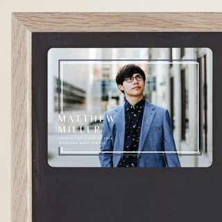 Borderline Graduation Announcement Magnets