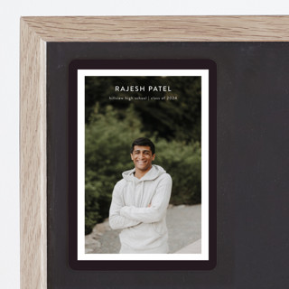 Bold Frame Graduation Announcement Magnets