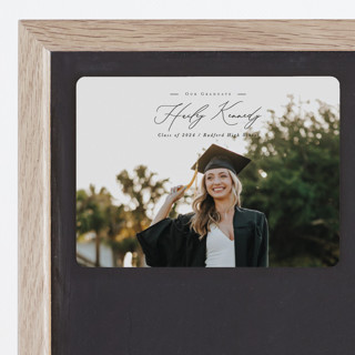 Timeless Classic Graduation Announcement Magnets