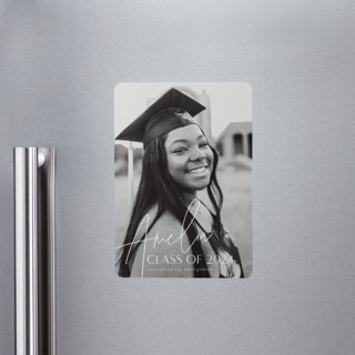 Signed Grad Name Graduation Announcement Magnets