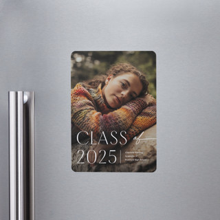 Contemplate Graduation Announcement Magnets