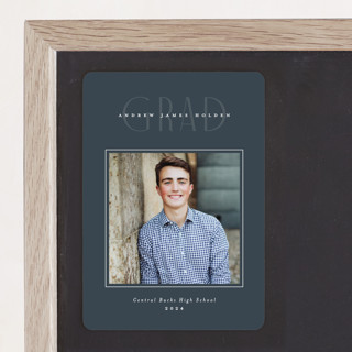Fine Line Graduation Announcement Magnets