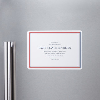 Scholarly Spirit Graduation Announcement Magnets