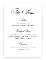 Tassel Type Graduation Menu Signs