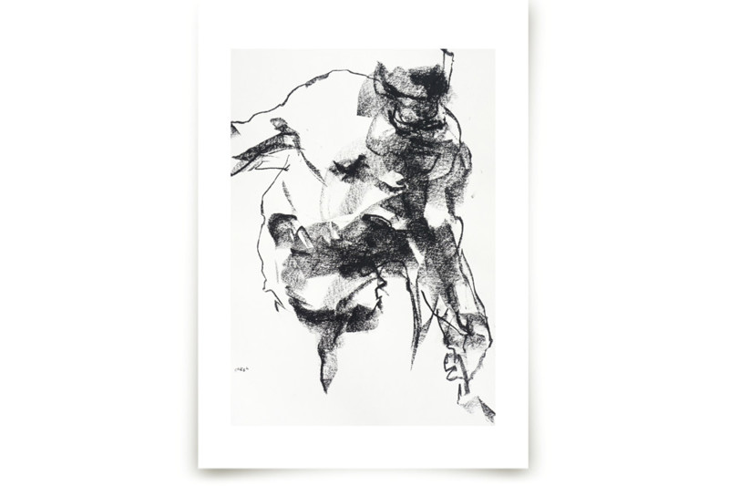 Drawing 264 - Gesturing Man Fine Art Prints by Derek overfield | Minted
