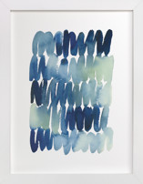 Scribbles in Blue Fine Art Prints