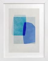 blue abstraction Fine Art Prints
