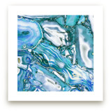 Metallic abstract marbl... by Oana Prints