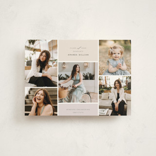 Simple collage Graduation Announcement Postcards