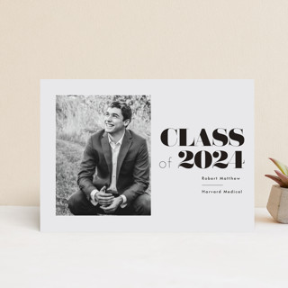 clean Graduation Announcement Postcards
