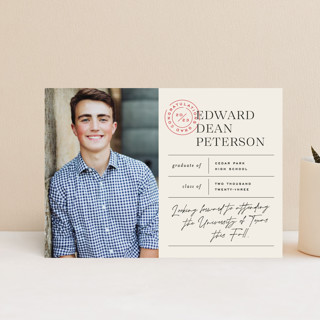 Report Card Graduation Announcement Postcards