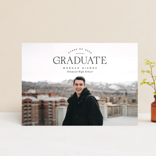Tailored Top Graduation Announcement Postcards