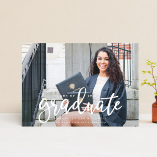 Boho Graduation Announcement Postcards