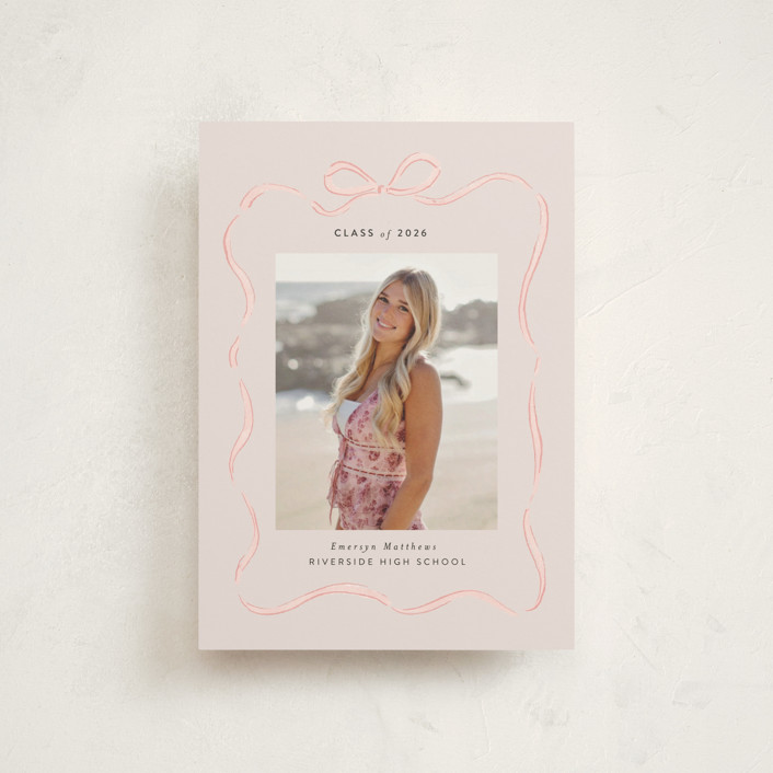 Ribbon Frame Graduation Announcement Postcards by Itsy Belle Studio ...