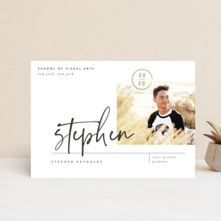 Grad Signature Graduation Announcement Postcards