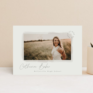 Softly Scripted Graduation Announcement Postcards