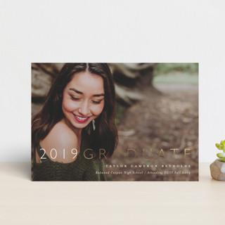 Breathing Room Foil-Pressed Graduation Announcements