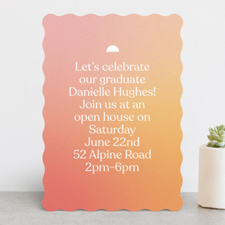 Sherbert Graduation Party Invitations
