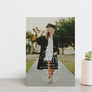 classic party Graduation Party Invitation Postcards