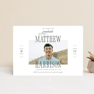 Posh Party Graduation Party Invitation Postcards