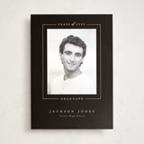 Straight Arrow Foil-Pressed Graduation Announcement Photo Mount Cards