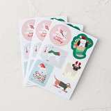 Festive Dogs Gift Stickers