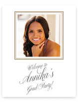 Elegant Chic Graduation Welcome Signs