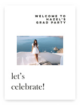 Crest Graduation Welcome Signs