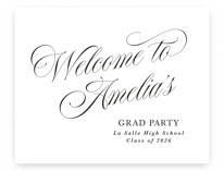 Nostalgia Graduation Welcome Signs