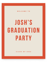 Poster Type Graduation Welcome Signs
