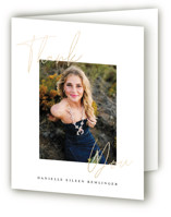 Around the Corner Foil-Pressed Graduation Thank You Cards